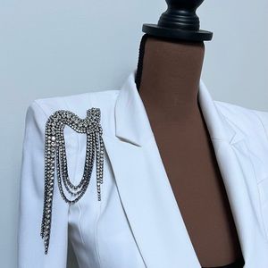 Waterfall Rhinestone Brooch